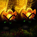 Solar-Powered Flower Garden Light