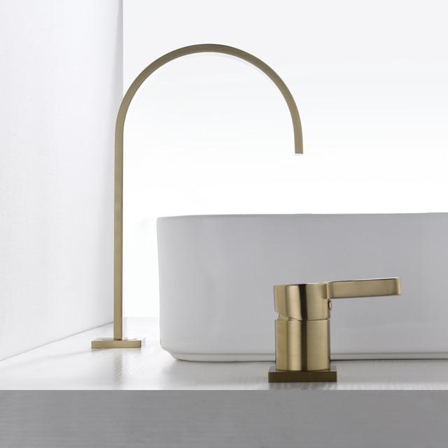 Raffo - Long-Spout Two-Hole Basin Faucet