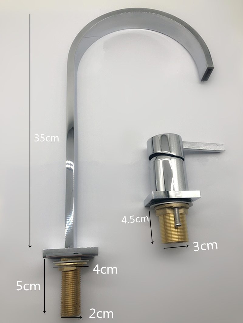 Raffo - Long-Spout Two-Hole Basin Faucet