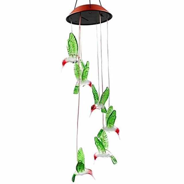 LED Solar-Powered Wind Chime Lights