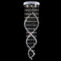 Modern LED Double-Spiral Crystal Chandelier